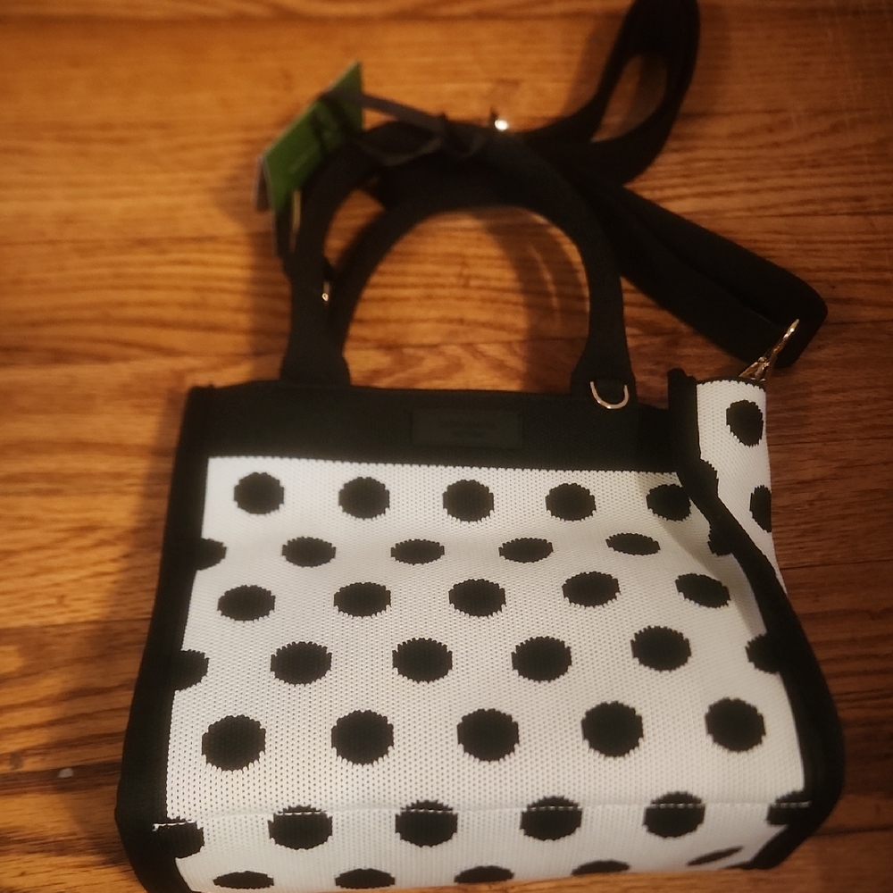 kate spade Black and White Polka Dot Tote